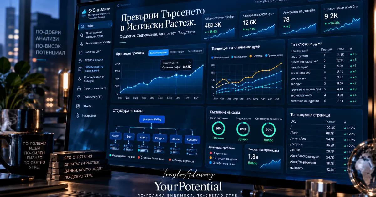 SEO анализ (графики) за по добри резултати